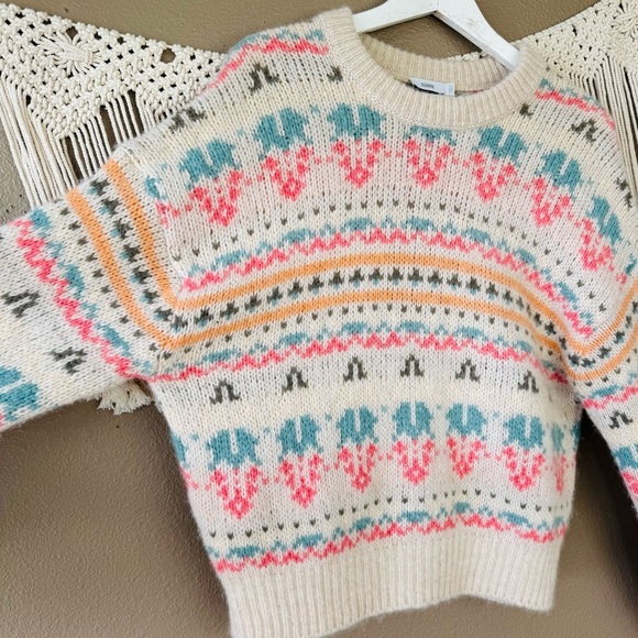 CLOSED knit alpaca blend sweater fair aisle Nordic print EUC XS D - Picture 3 of 8